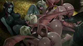 Parasite Black: Sypha - Succubus Orgy Scene