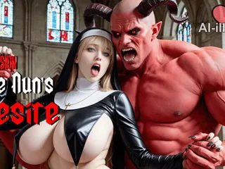 Nun Fucking With a Demon - AI Fantasy Porn by Aiillusion
