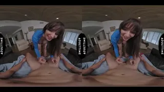 UP CLOSE VR - Lexi Luna Teases Her Big Tits And Bare Feet Before Hot POV Hardcore Fuck