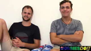 Hot Aussie Maxime Enjoys Watching Luke Slobber His Delicious Cock