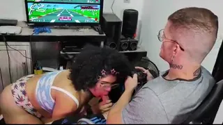 Sofie nem quiz saber de jogar ja veio logo me chupar