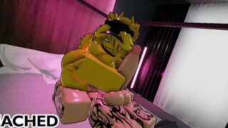 Furry Noob gets Dicked Down by Monster BWC - ROBLOX BLEACHED