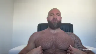 Muscular Bear Foot Fetish POV – Soles, Toes, Big Cock, Office Tease