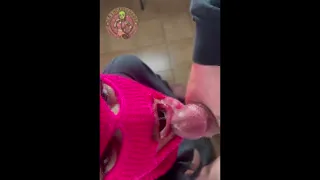 LaEncapuchada666 Dives Into Masked Blowjob Bliss