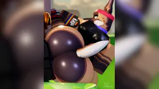 Femboy Wolf Anal Training