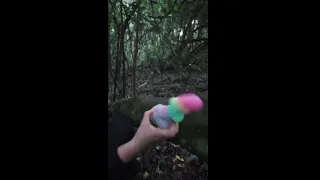 Curvy witch practicing taking monster cocks.