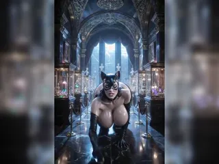 Catwoman sneaking in Manor