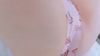 dilating between her very narrow lips