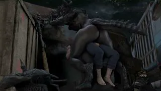 DeathClaw riding penis (White-Crow)