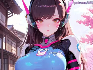 D.Va - Next Round is SEX! Watch D.Va's Ass Jiggle???????????? [AI_HMV]