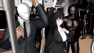 Rio having sex in a train
