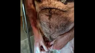 Fat hairy shower