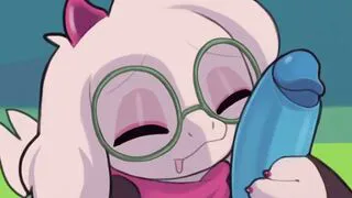 Ralsei healing Kris with sucking their cock
