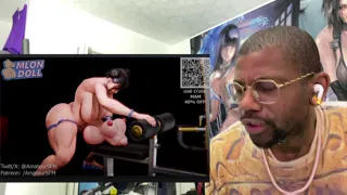 Transgender Chun-Li Fucking Her Big Breast Sex Doll At The Gym