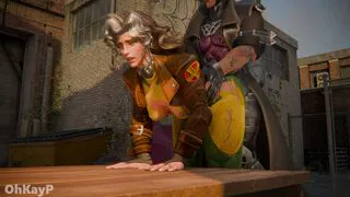 Rogue and Gambit in an alley