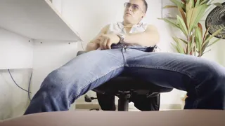 Caught in the refinery masturbating