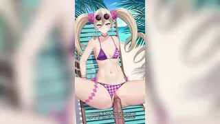 Beach time with Magilou