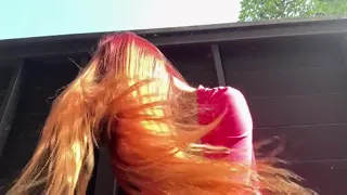 Italian Milf Artemisia Love solo long hair slow motion outside OF@ArtemisiaLove101
