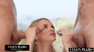 VIXENPLUS Rich Blonde Emma Gets DPed In Threesome