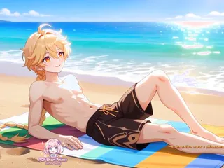 Genshin Impact : Beach Episode yoimiya vs tentacles