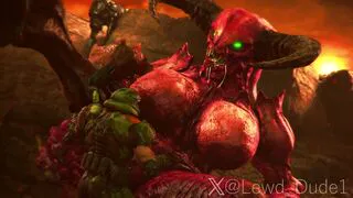 Doomguy Pounds Baroness [LewdDude1]