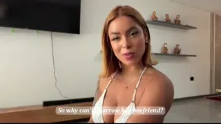 My Stepsister Stole My Dress, So I Fucked Her Boyfriend And He Filled Me With Cum