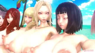 [NLR☆] Naruto Girls on the Beach