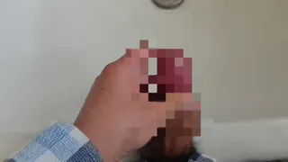 洗面台にお精子をぶちまける！！