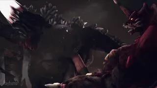 Space Godzilla x Destoroyah by Rayhuma [Sound Edit]