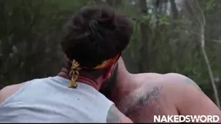 Beefy Dudes Nico Bear And Heath Halo Flip Fuck Outdoors