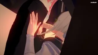 Lucy x Futa Rebecca having fun (WuWa x Cyberpunk) sex video