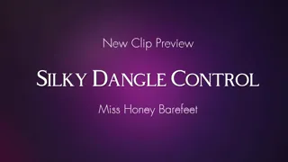 Silky Dangle Control. Femdom POV Nylon Soles Foot Domination, High Heels Dangling. Pantyhose Feet Worship