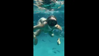 Clear Skys Blue Water With The Perfect Babe Angel Youngs