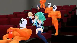 Shimakaze & Crew in Masturbation Cinema (part 2) [R18] Younouburasi