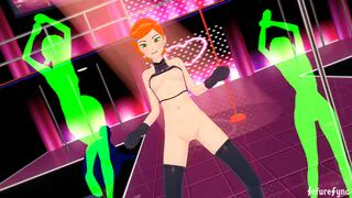 SEXDANCE Gwen and Ben(Femboy) Poledance