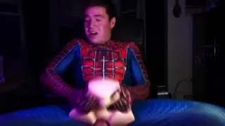 COLLEGE BOY CREAMS INTO PLASTIC PUSSY B4 HALLOWEEN PARTY
