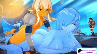 FUTANARI SLIME GIRL AMAZING DUGEON FUCK AND CREAMPIE HENTAI 60FPS