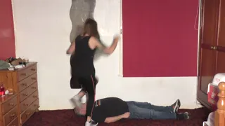 Jumping Stomping Trampling Girl