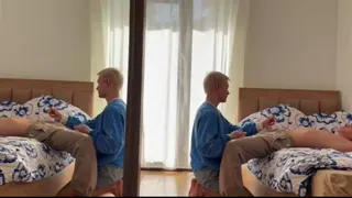 Deepthroat blowjob and fucking of a cute guy's tight ass