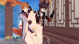 tartaglia breeds zhongli - Genshin Impact Yaoi Hentai