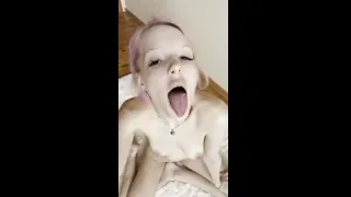 Big tits pressed together, legs open wide 👅
