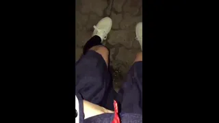 I filmed herself last night while I was pissing outside