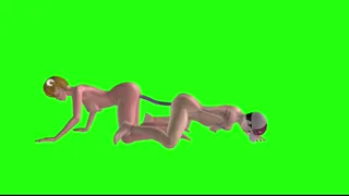 Beautiful Shemale & Gorgeous Woman Double Dildo Anal Fuck 3D Cartoon Hentai
