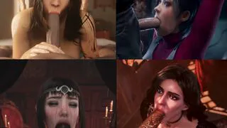 Ada Yennefer Shadowheart Lune Bj Split screen