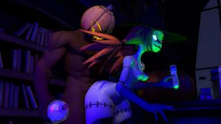 Witch with her servant