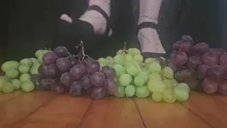 Foot Fetish - Food Crush Video- Grapes and Heels!