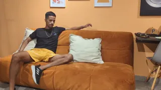 Twink gets fucked bareback by a well-endowed man, cum on his face, gay Colombian