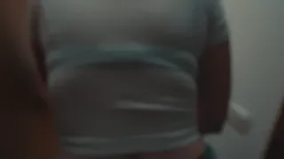 oops... my stepsister's boyfriend accidentally cums inside me after we fucked in a shared bed at night in a hotel