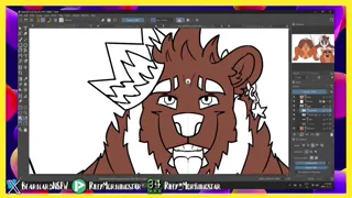Commission | Dumb gay bear gets his face fucked! | SPEEDPAINT!