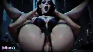 Hot Gothic Witch - Anal & Messy Cum in Haunted Castle (4K AI Generated)